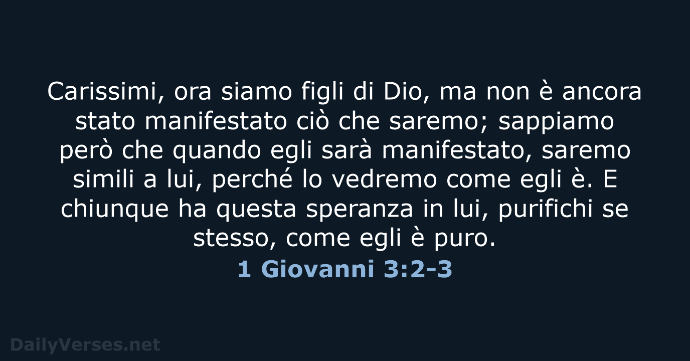 1 Giovanni 3:2-3 - LND