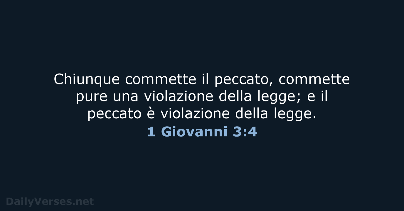 1 Giovanni 3:4 - LND