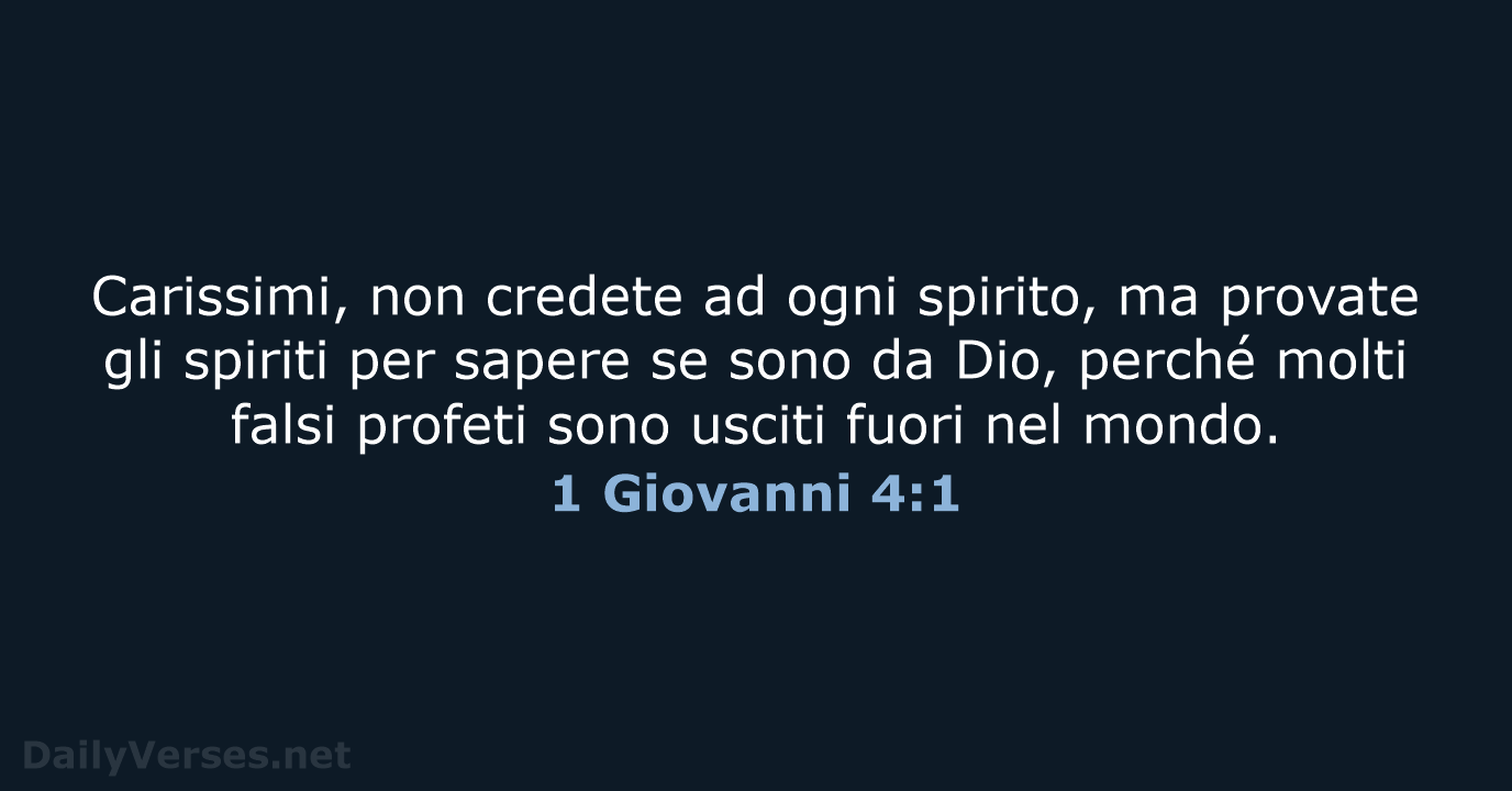 1 Giovanni 4:1 - LND