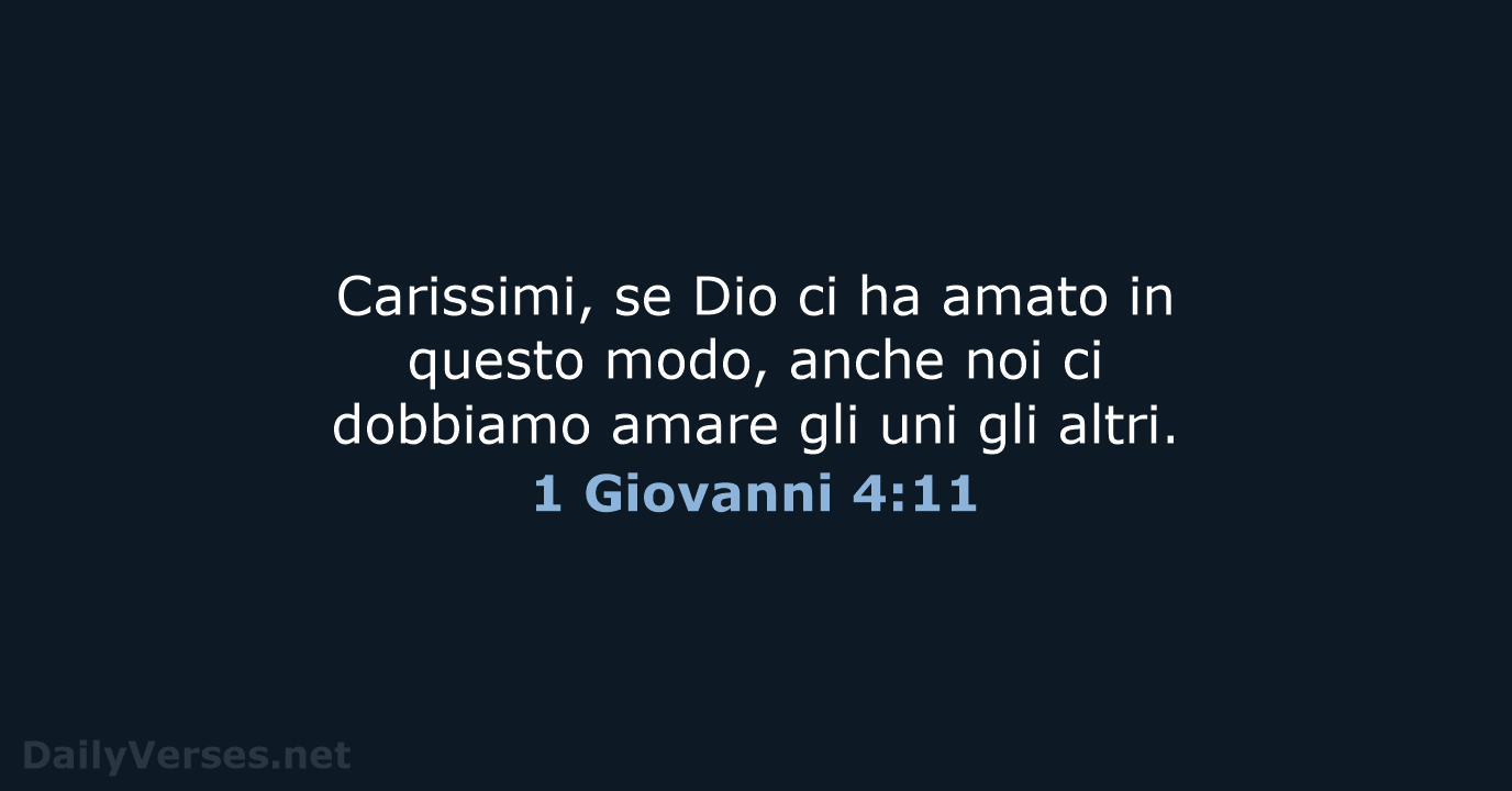 1 Giovanni 4:11 - LND
