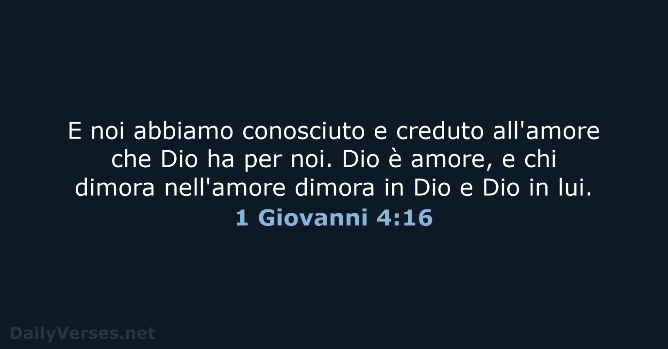 1 Giovanni 4:16 - LND