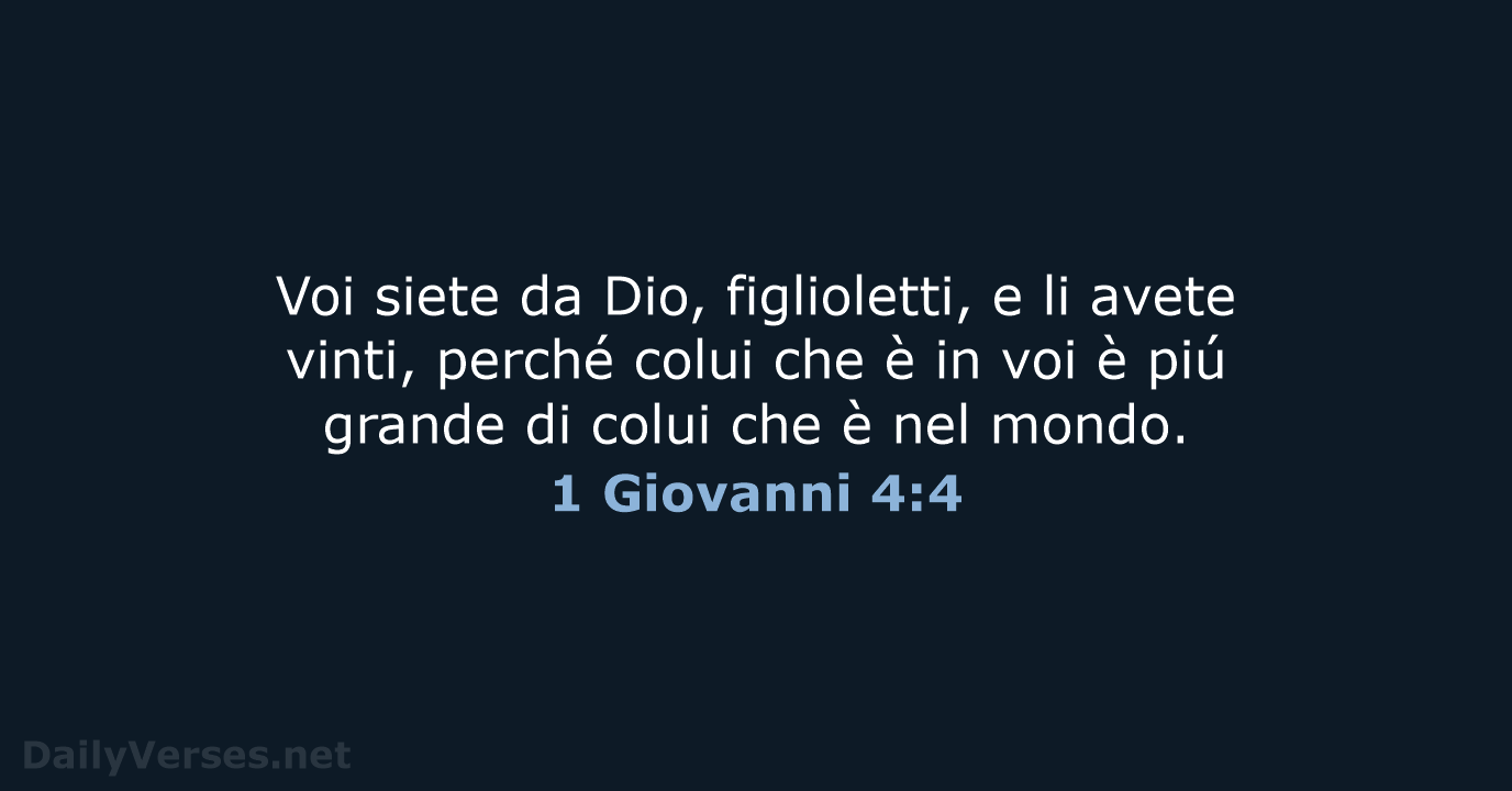 1 Giovanni 4:4 - LND
