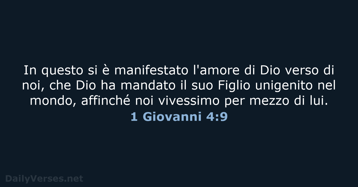 1 Giovanni 4:9 - LND