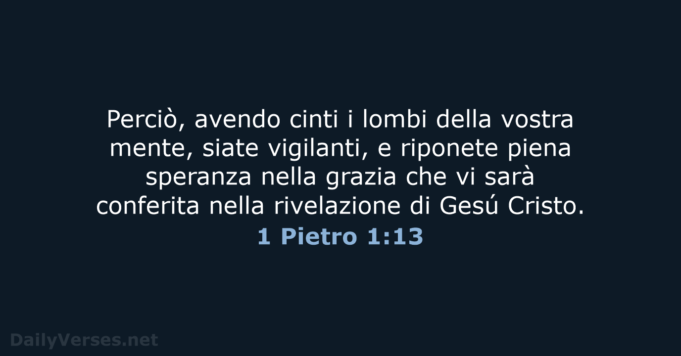 1 Pietro 1:13 - LND