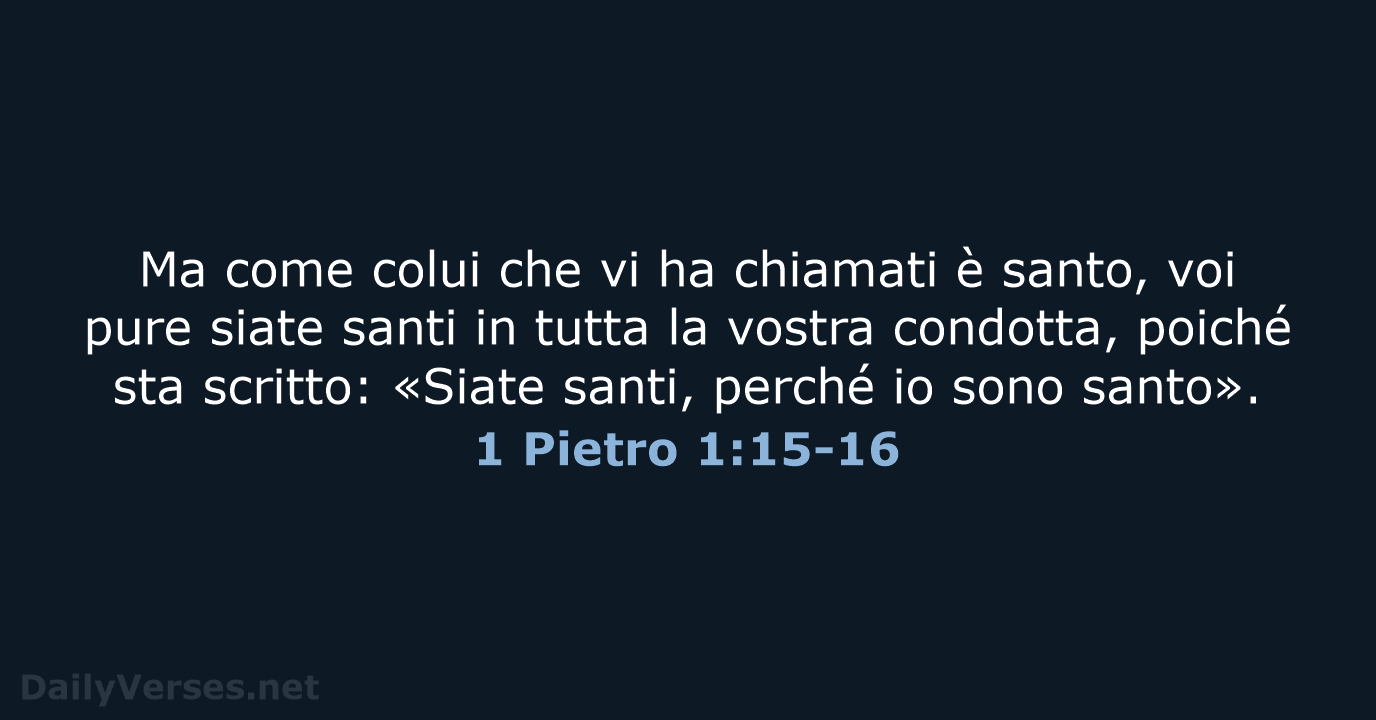 1 Pietro 1:15-16 - LND