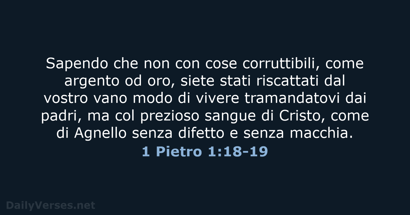 1 Pietro 1:18-19 - LND