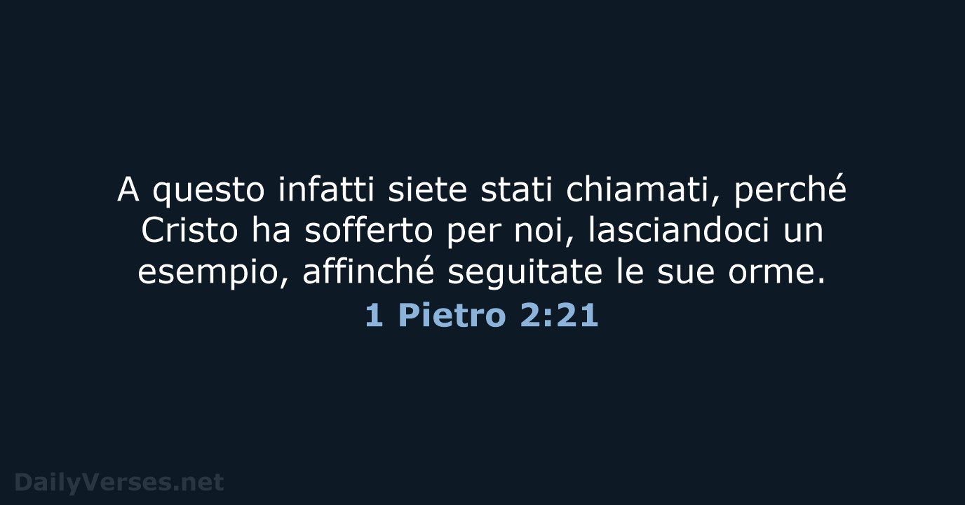 1 Pietro 2:21 - LND