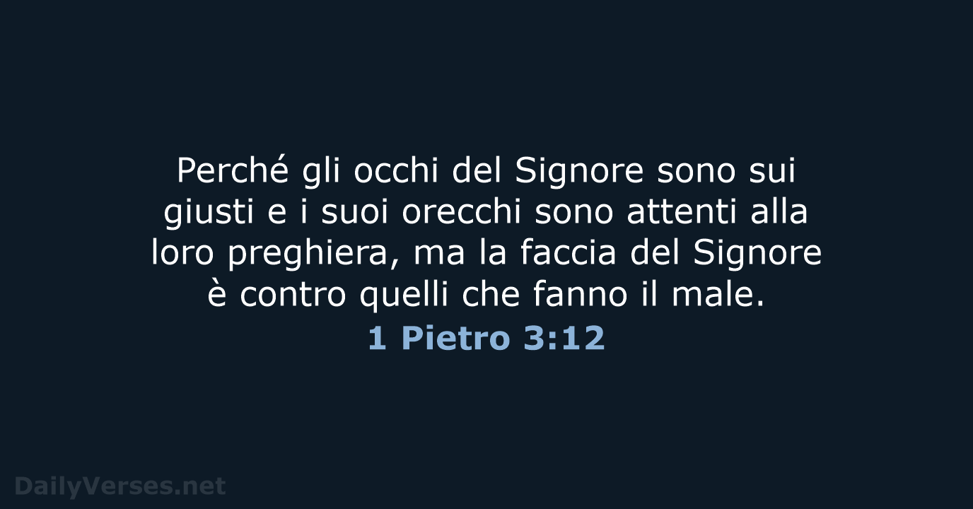 1 Pietro 3:12 - LND