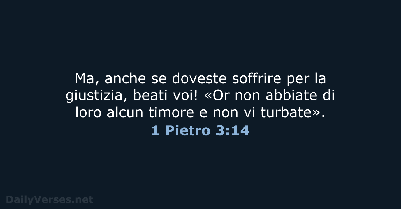 1 Pietro 3:14 - LND