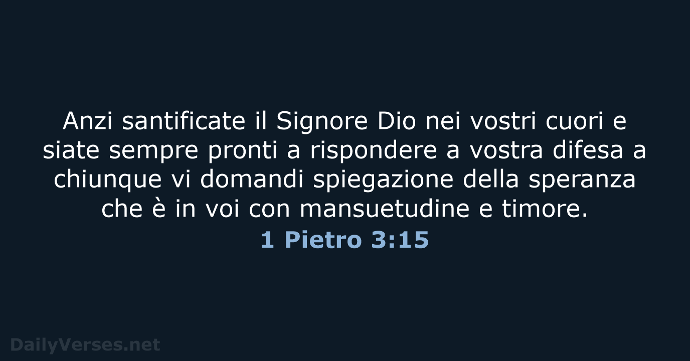 1 Pietro 3:15 - LND