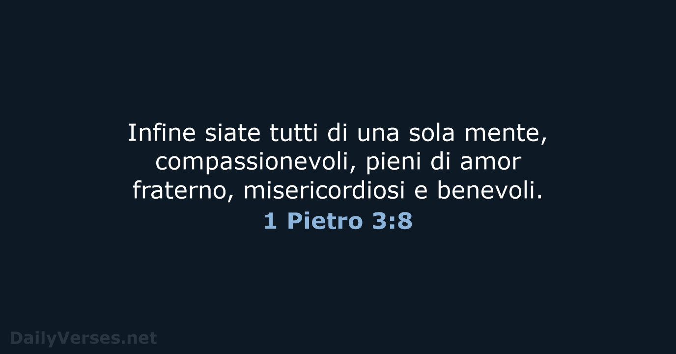 1 Pietro 3:8 - LND