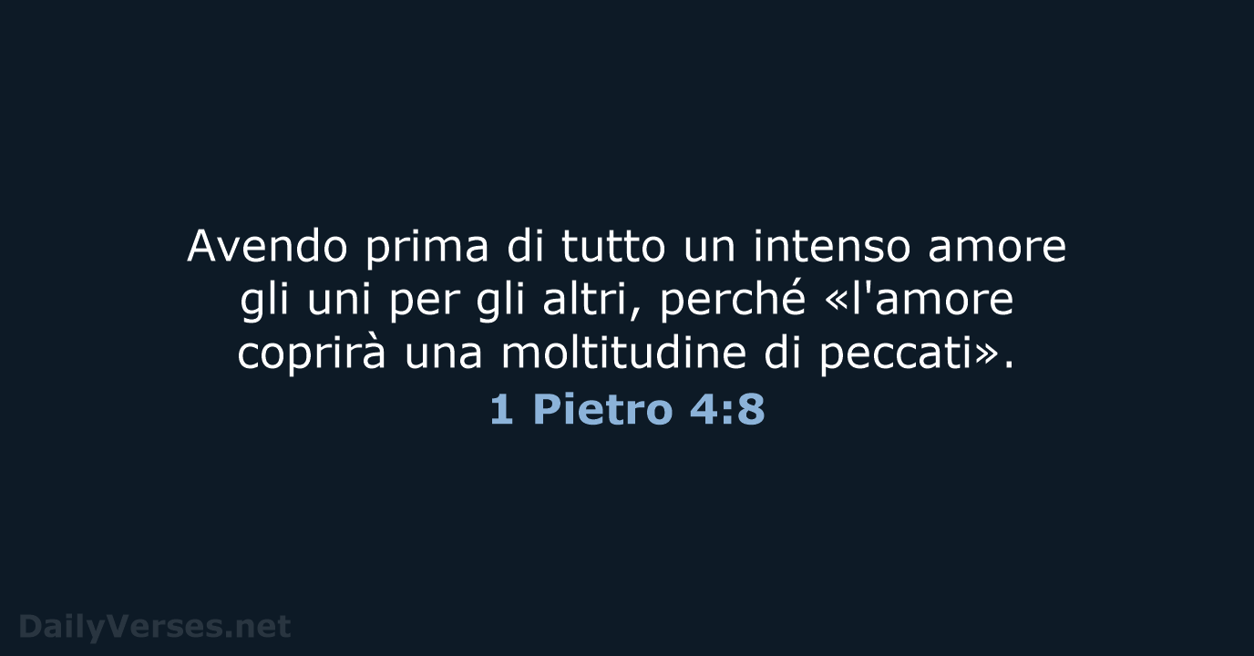 1 Pietro 4:8 - LND