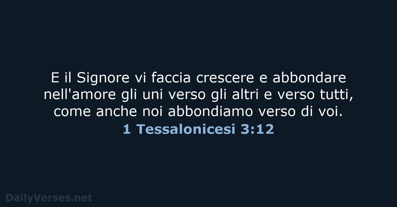 1 Tessalonicesi 3:12 - LND