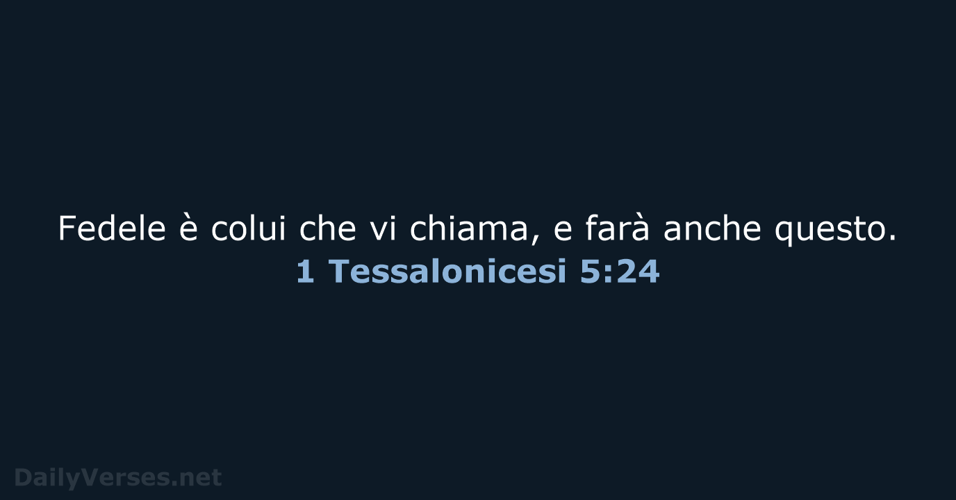 1 Tessalonicesi 5:24 - LND