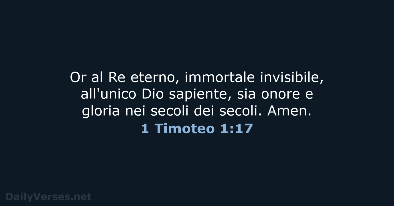 1 Timoteo 1:17 - LND