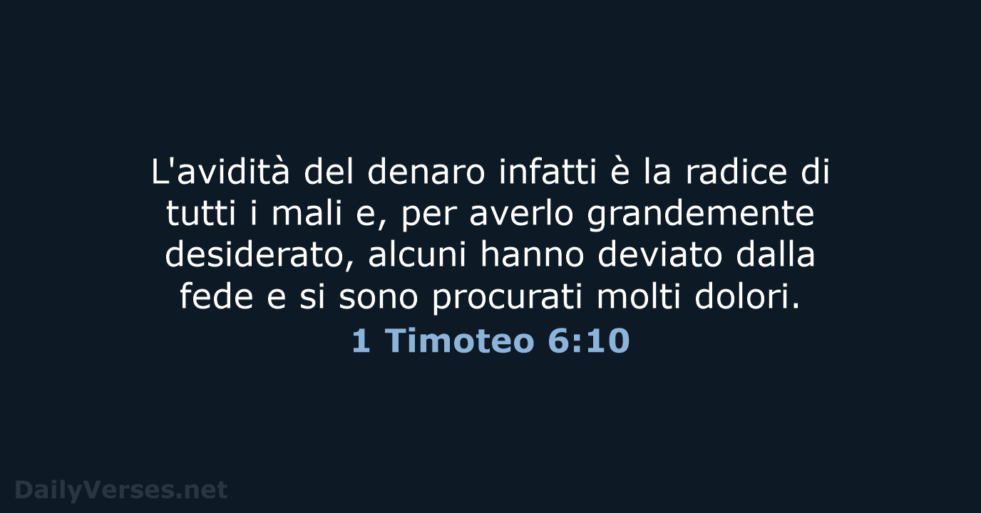 1 Timoteo 6:10 - LND