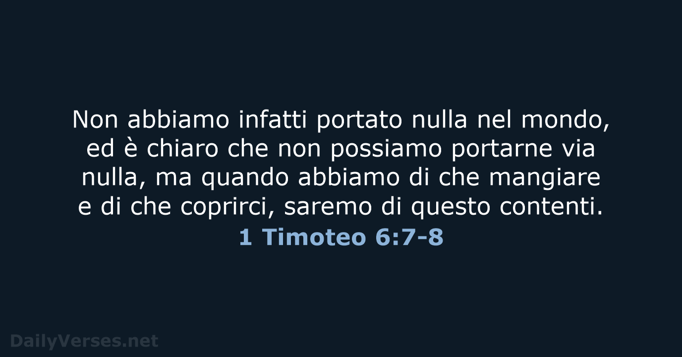 1 Timoteo 6:7-8 - LND