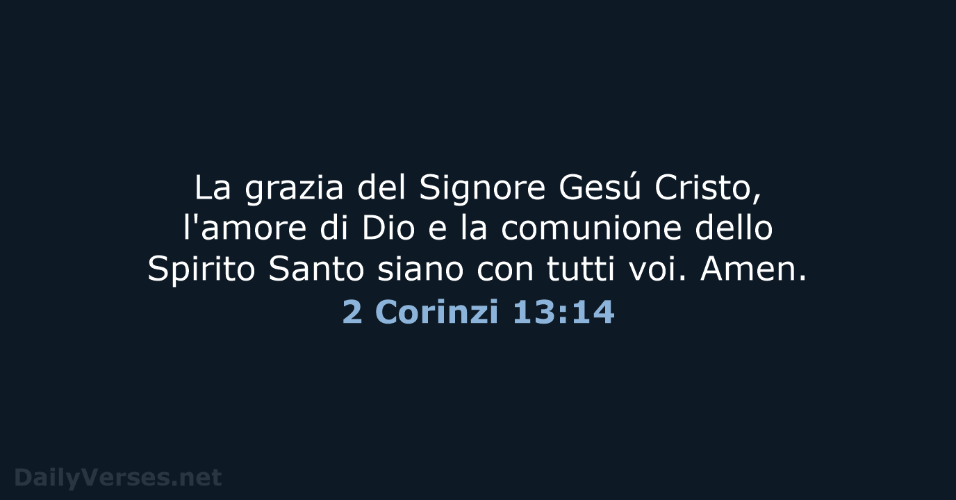 2 Corinzi 13:14 - LND