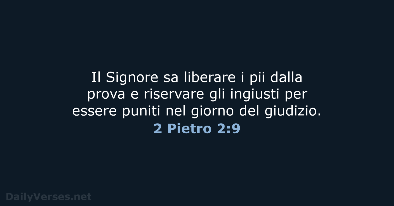2 Pietro 2:9 - LND