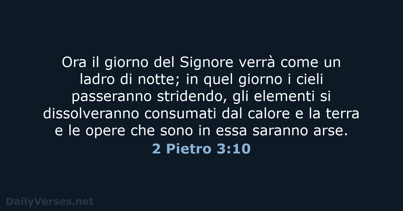 2 Pietro 3:10 - LND