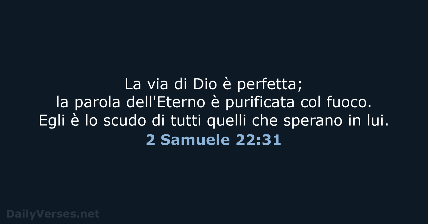2 Samuele 22:31 - LND