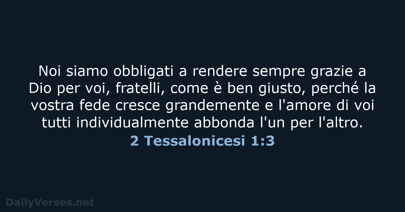 2 Tessalonicesi 1:3 - LND