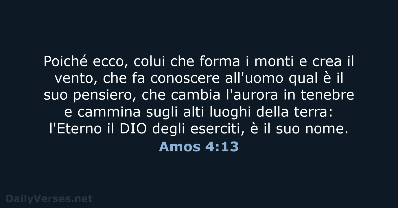 Amos 4:13 - LND