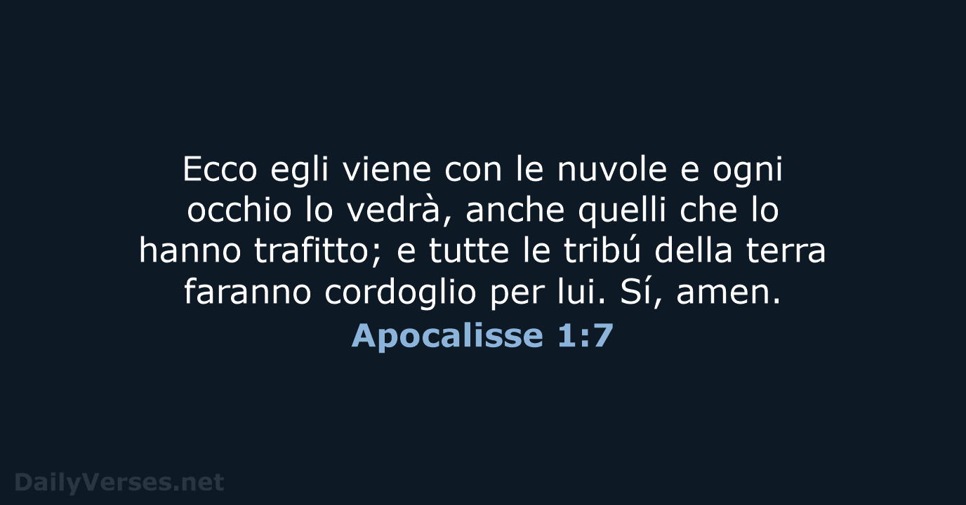 Apocalisse 1:7 - LND