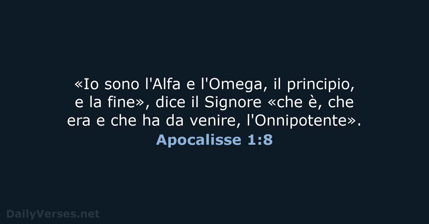 Apocalisse 1:8 - LND