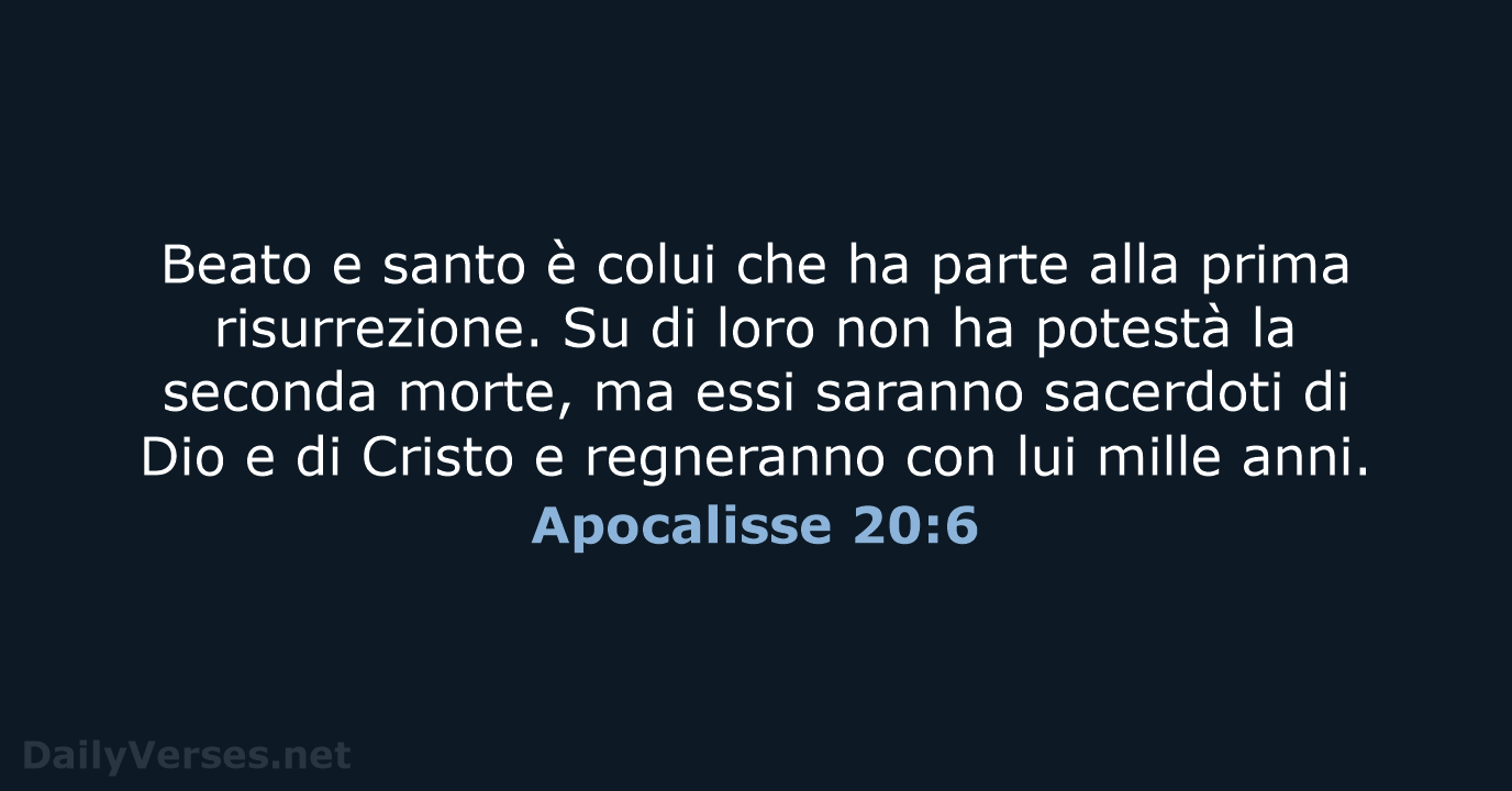 Apocalisse 20:6 - LND