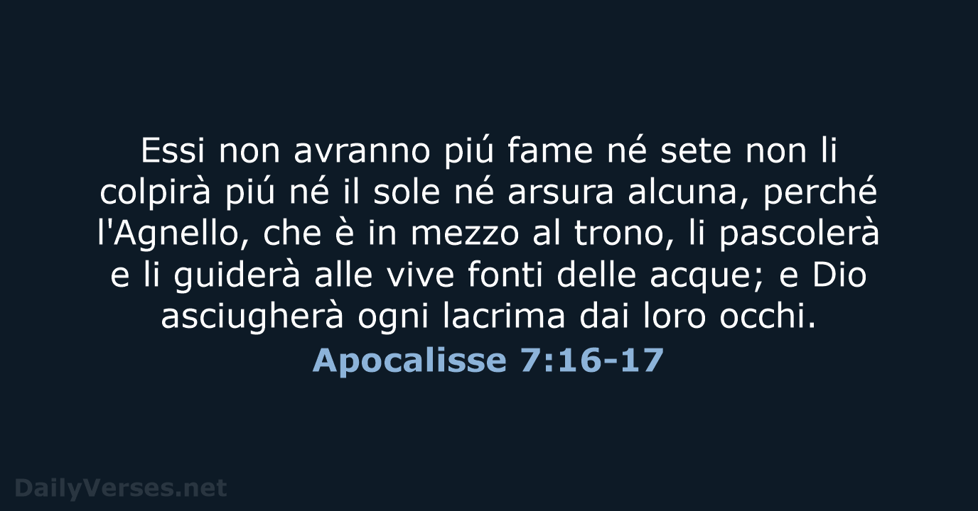 Apocalisse 7:16-17 - LND