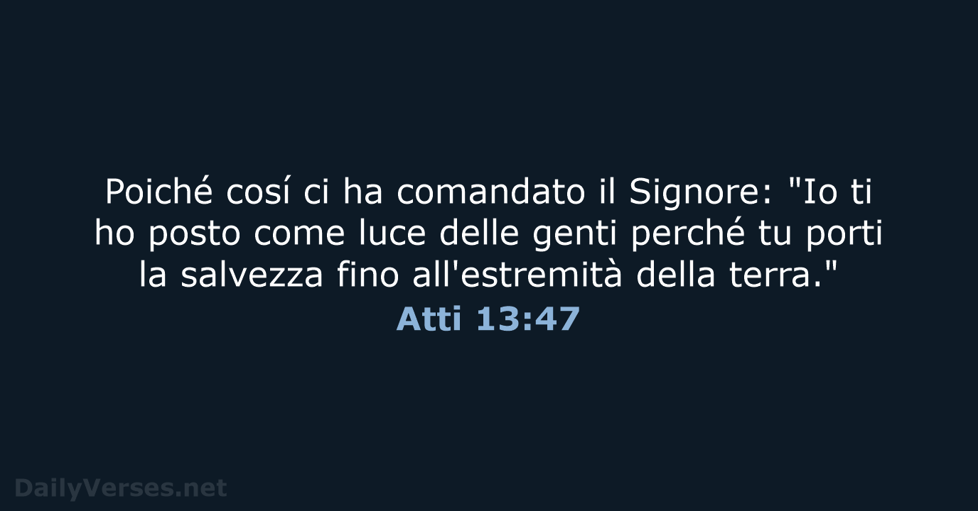 Atti 13:47 - LND