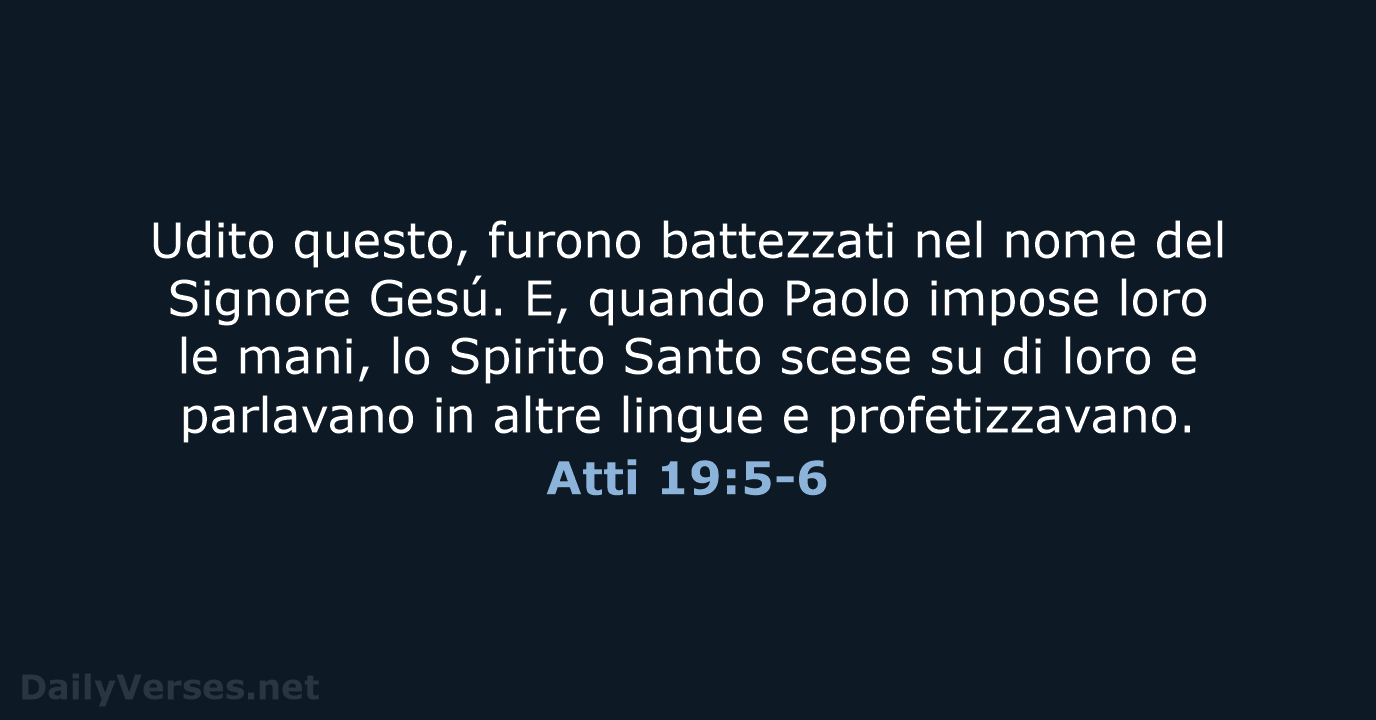 Atti 19:5-6 - LND