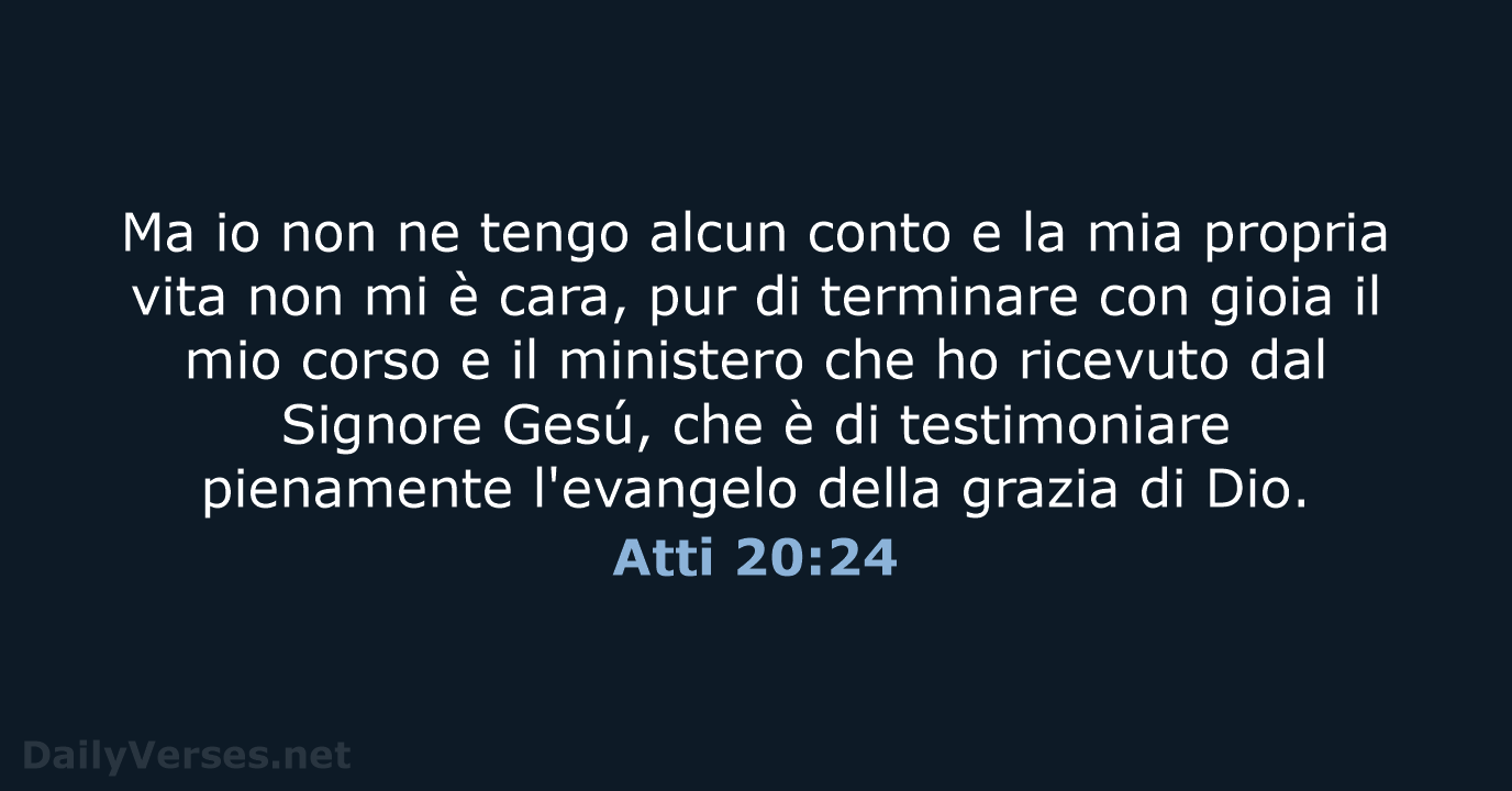 Atti 20:24 - LND