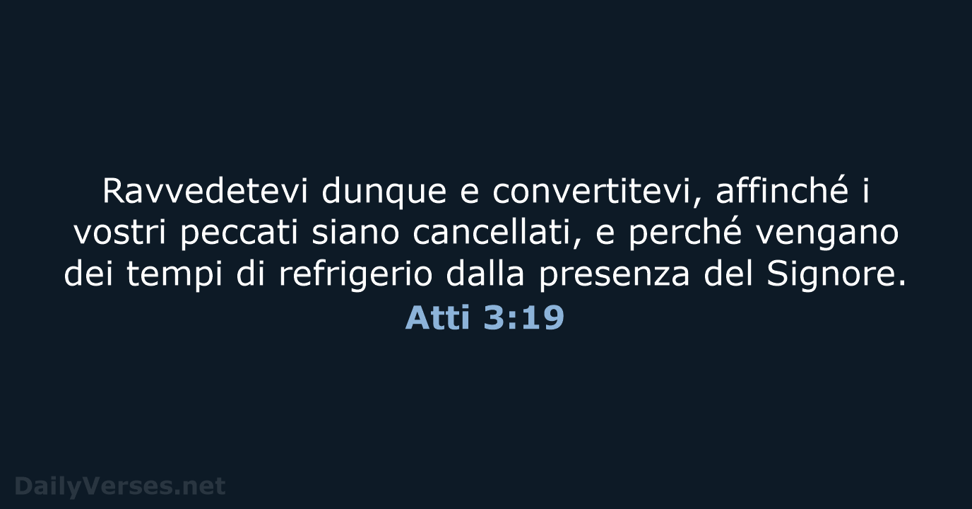 Atti 3:19 - LND