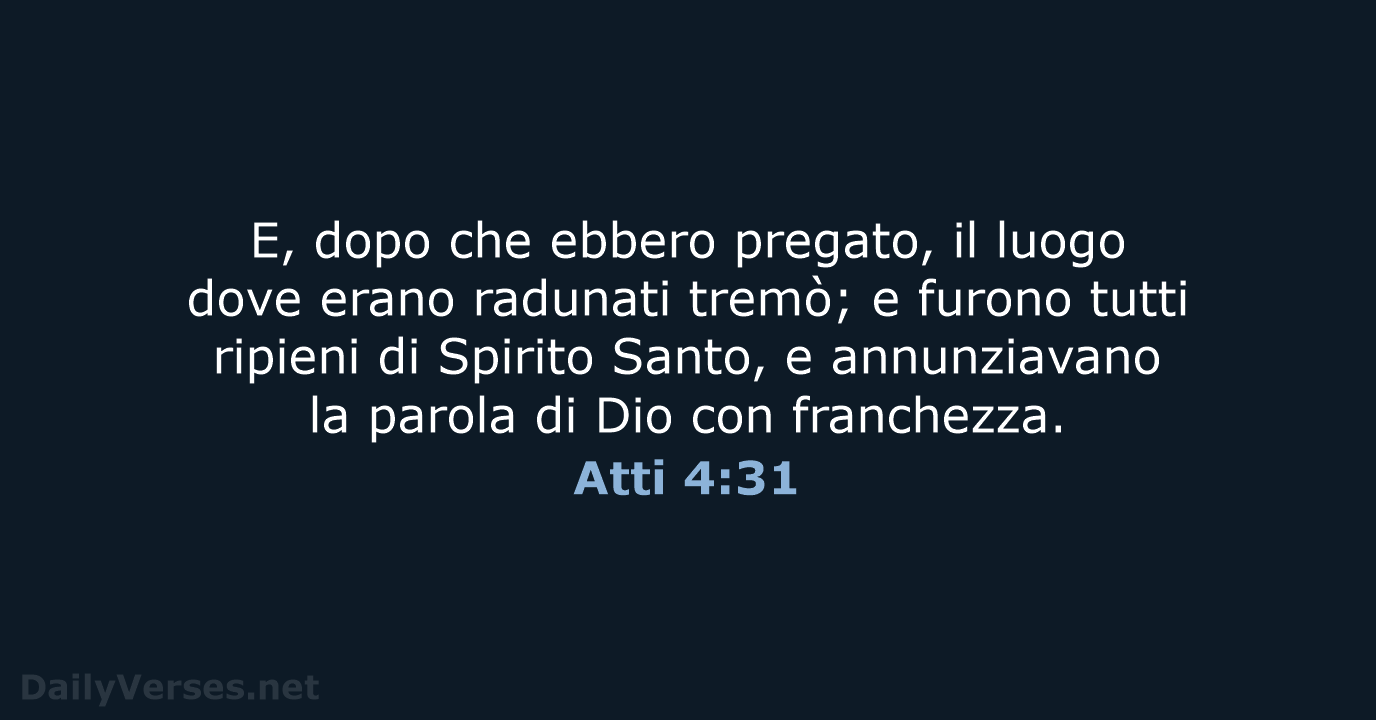 Atti 4:31 - LND