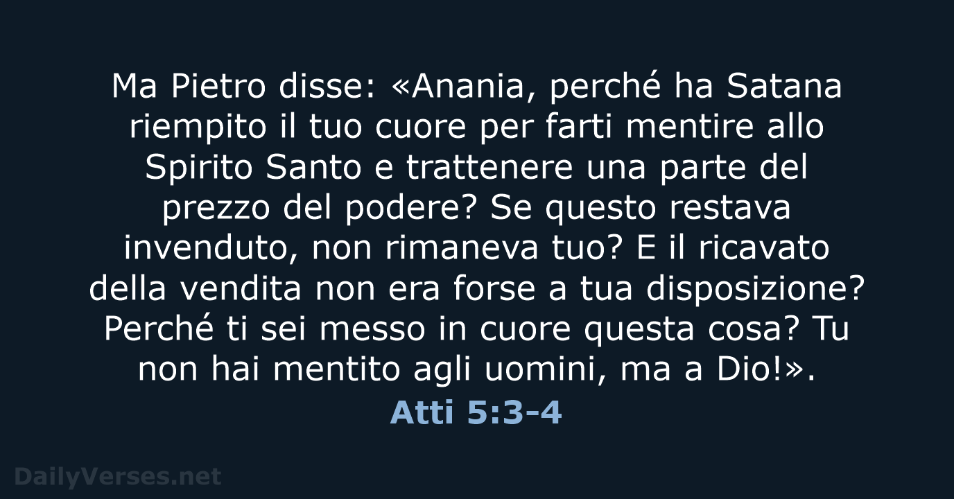 Atti 5:3-4 - LND