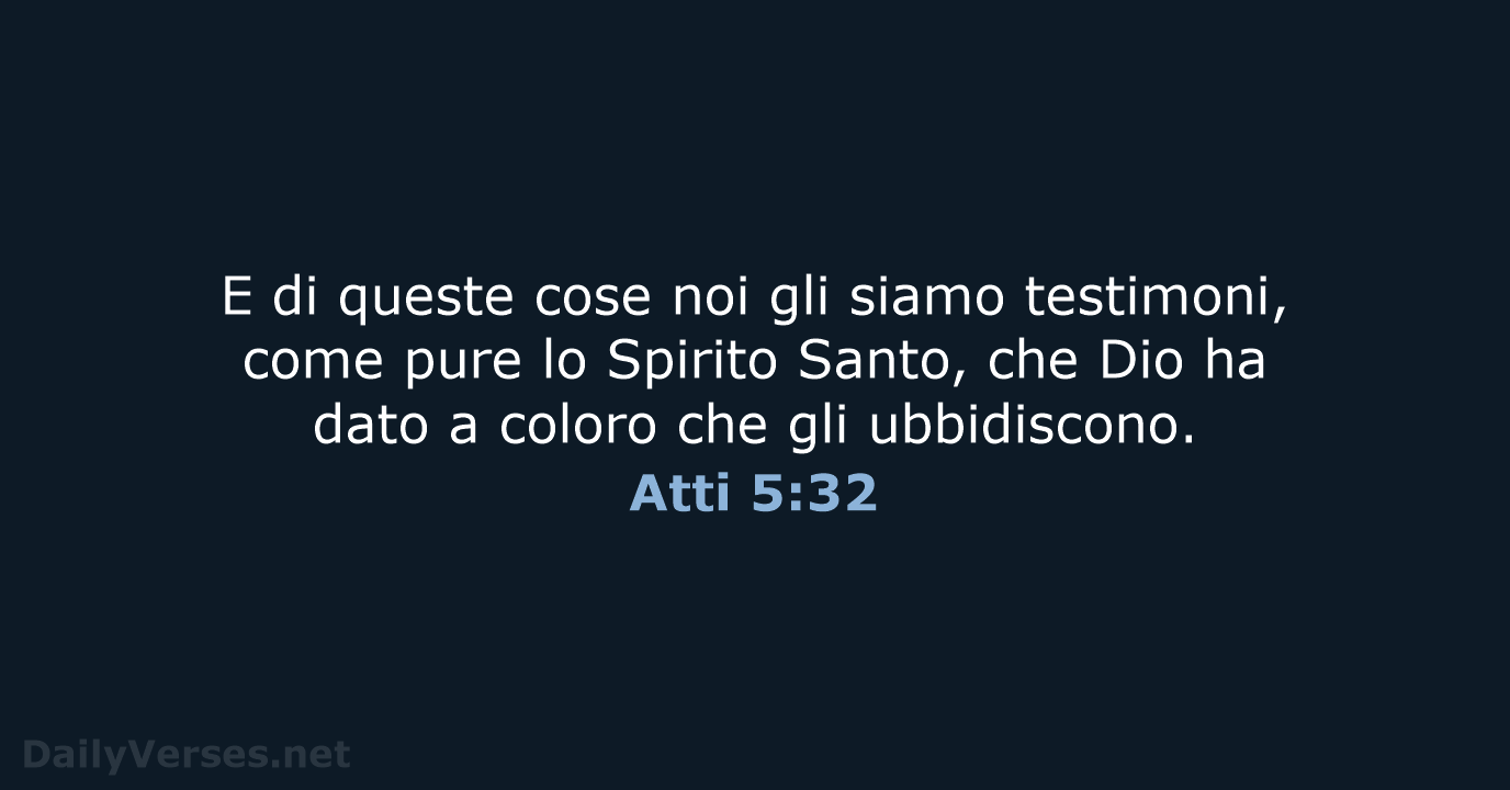 Atti 5:32 - LND