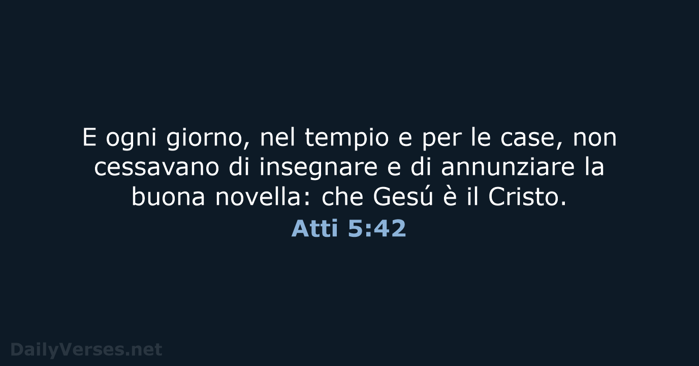 Atti 5:42 - LND