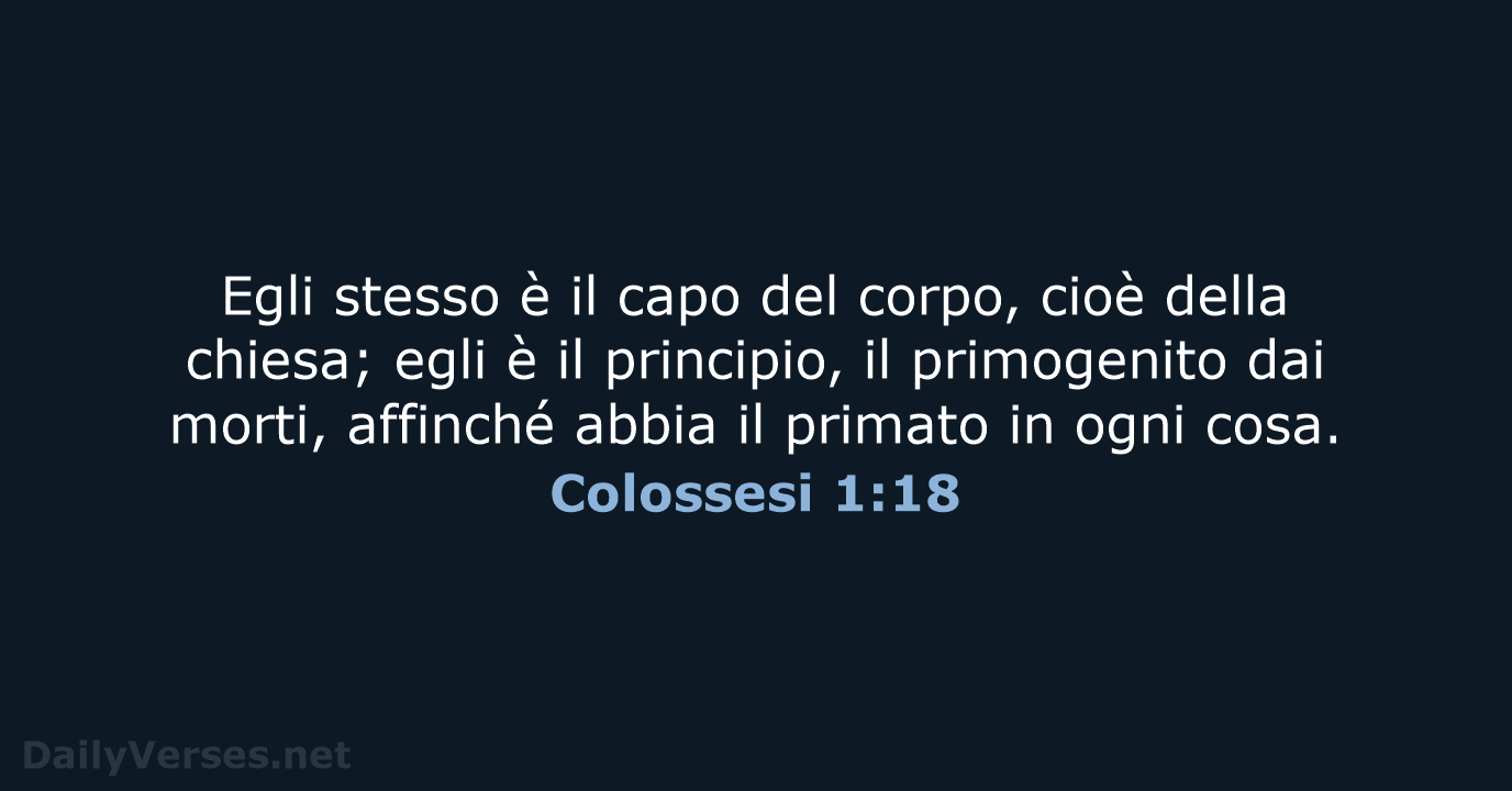 Colossesi 1:18 - LND