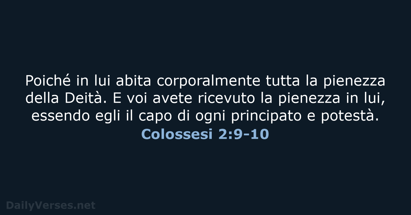 Colossesi 2:9-10 - LND