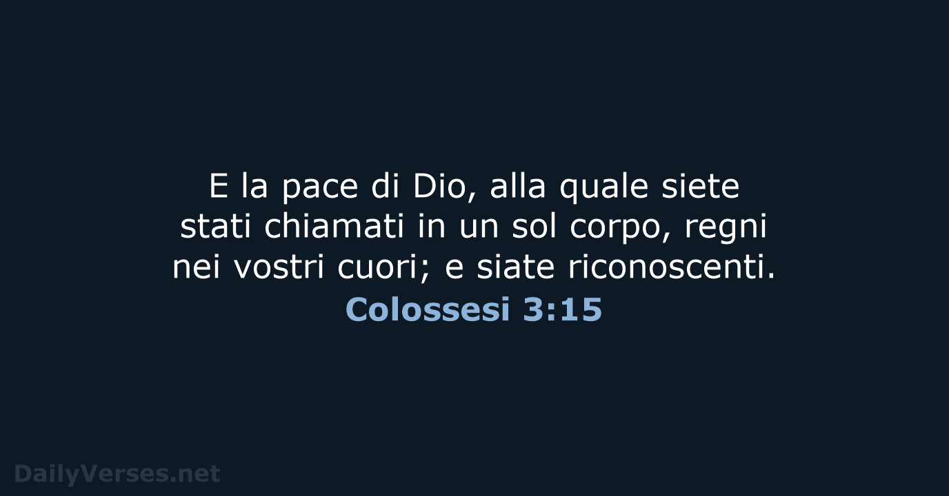 Colossesi 3:15 - LND