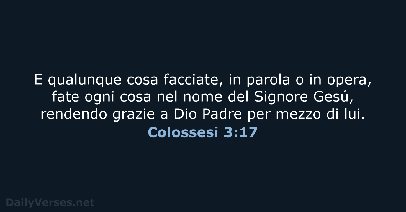 Colossesi 3:17 - LND