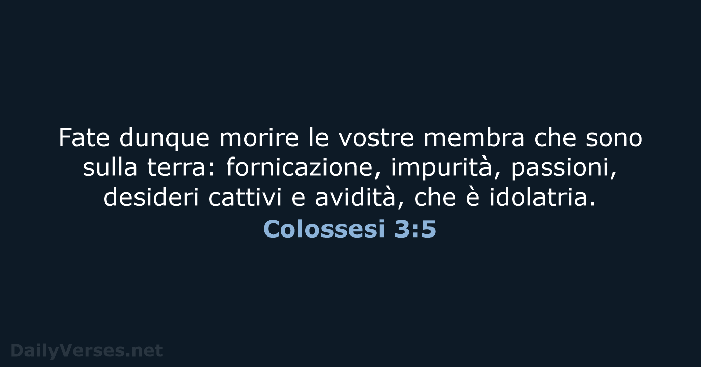 Colossesi 3:5 - LND