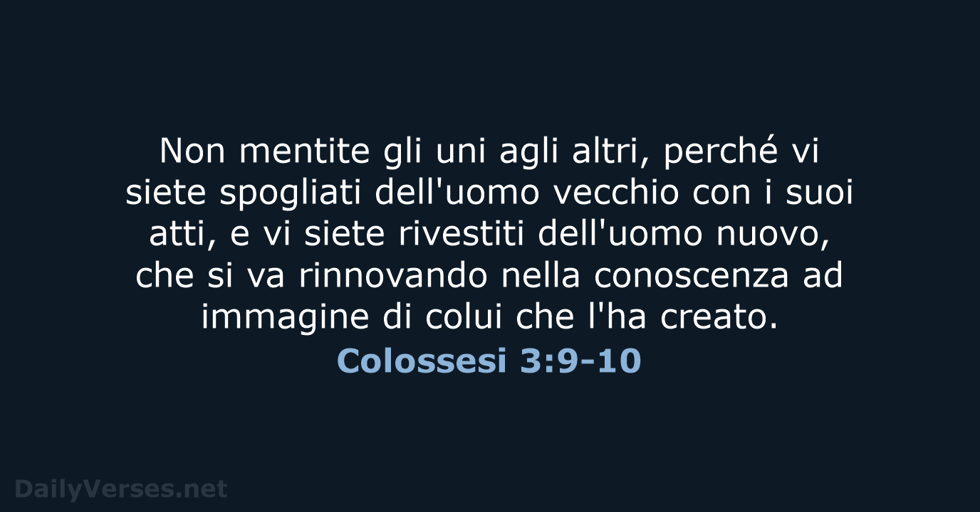 Colossesi 3:9-10 - LND