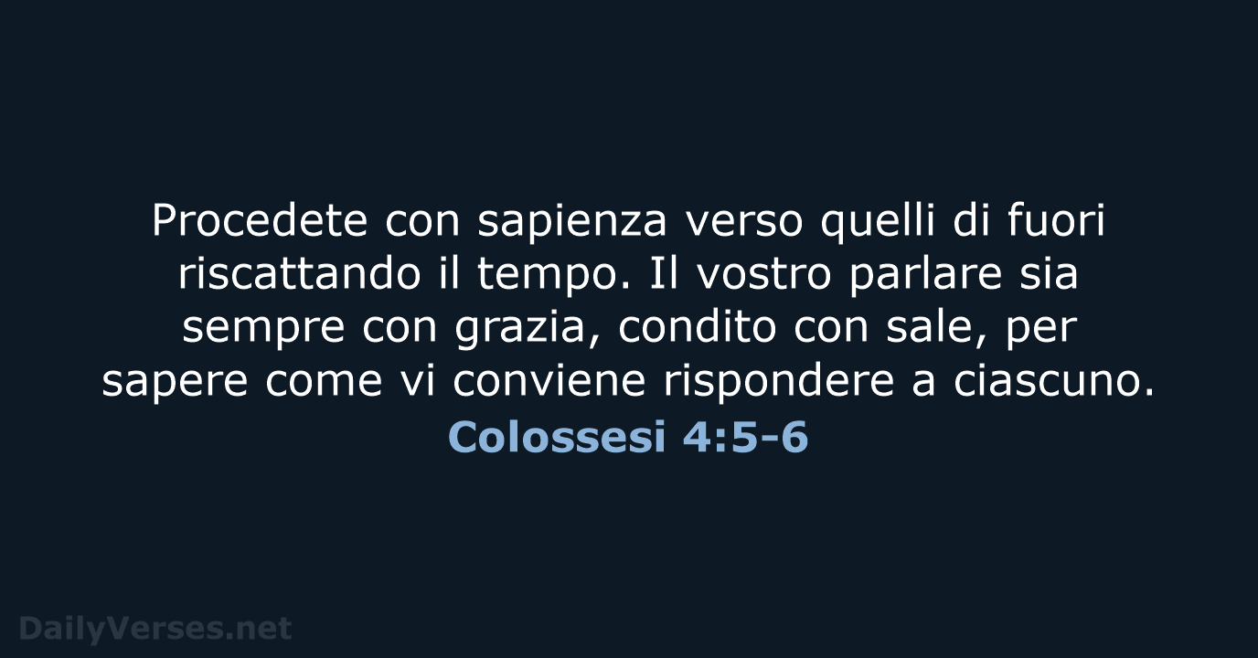 Colossesi 4:5-6 - LND