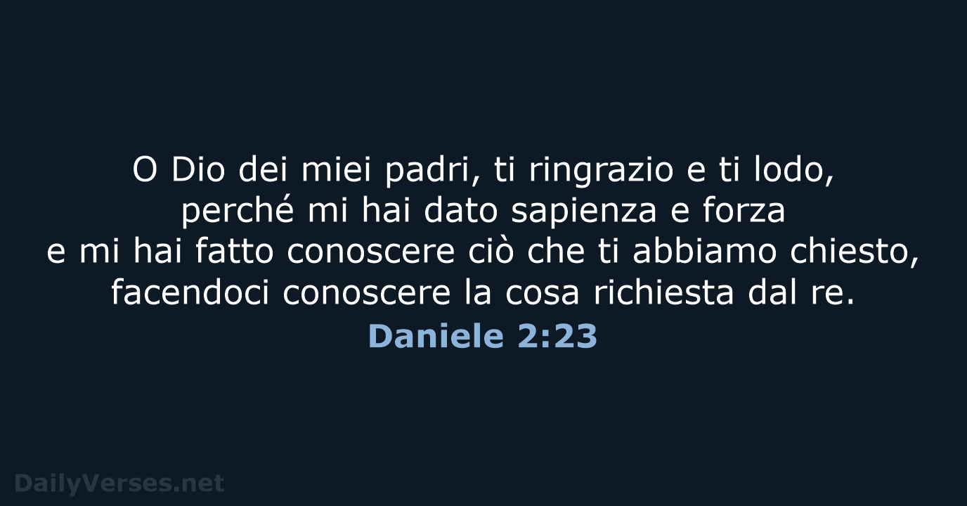Daniele 2:23 - LND