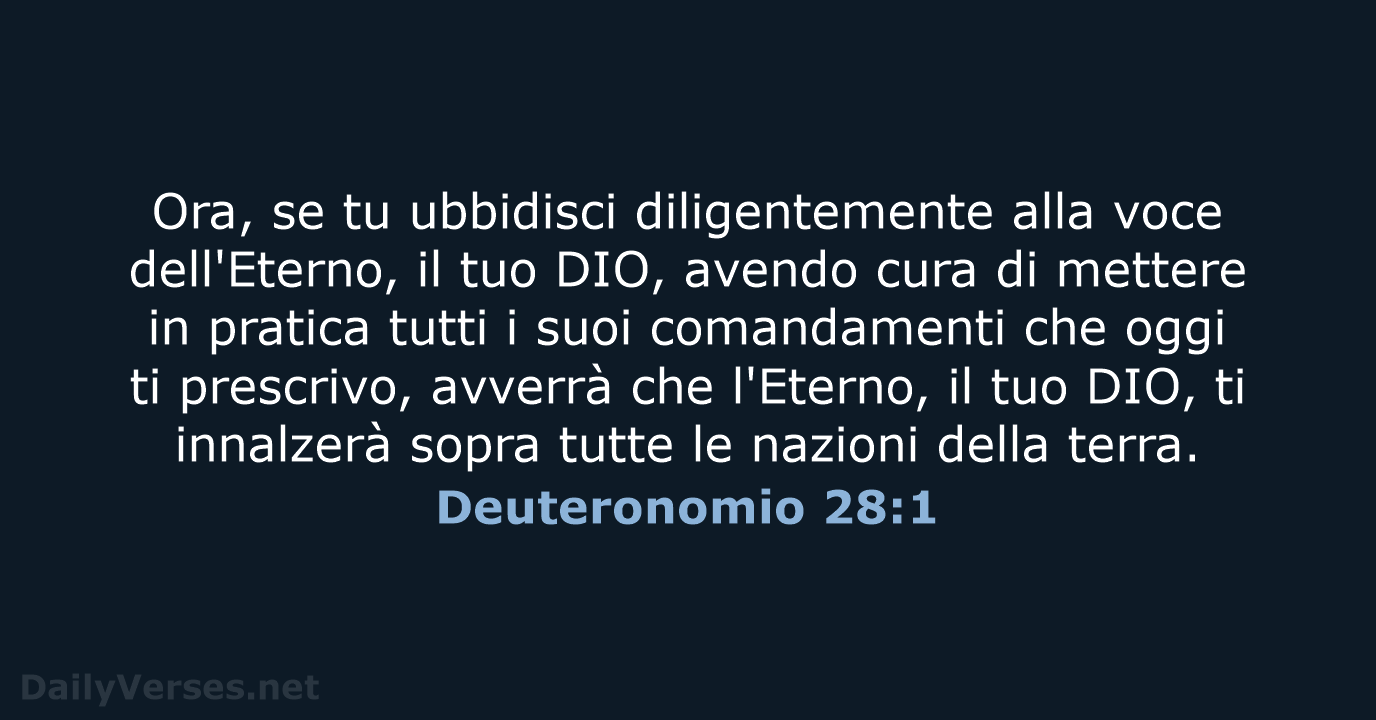 Deuteronomio 28:1 - LND
