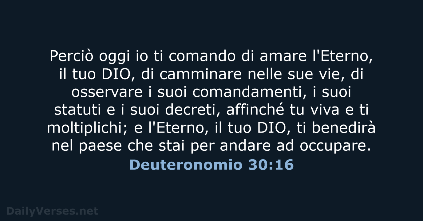 Deuteronomio 30:16 - LND