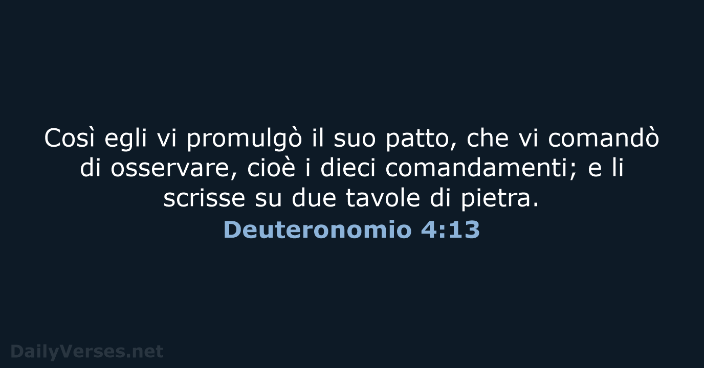 Deuteronomio 4:13 - LND
